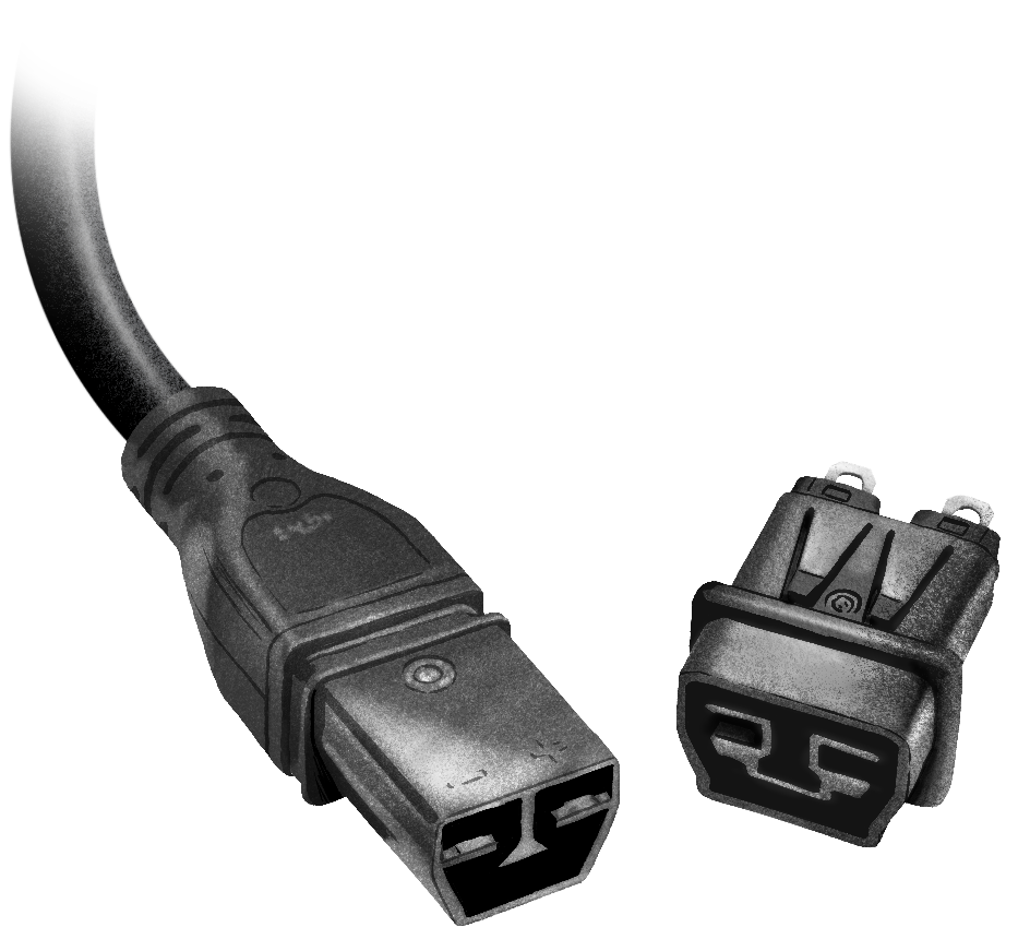 An illustration of a Saf-D-Grid connector from Anderson Power