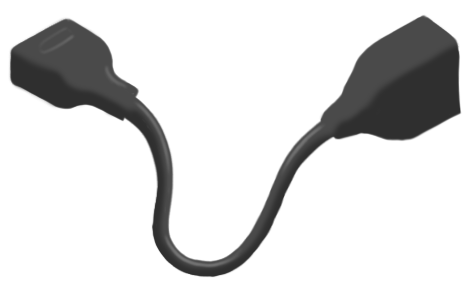 Gray data center PDU/PSU connectors