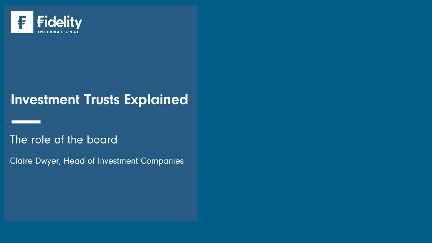 Role of board screen