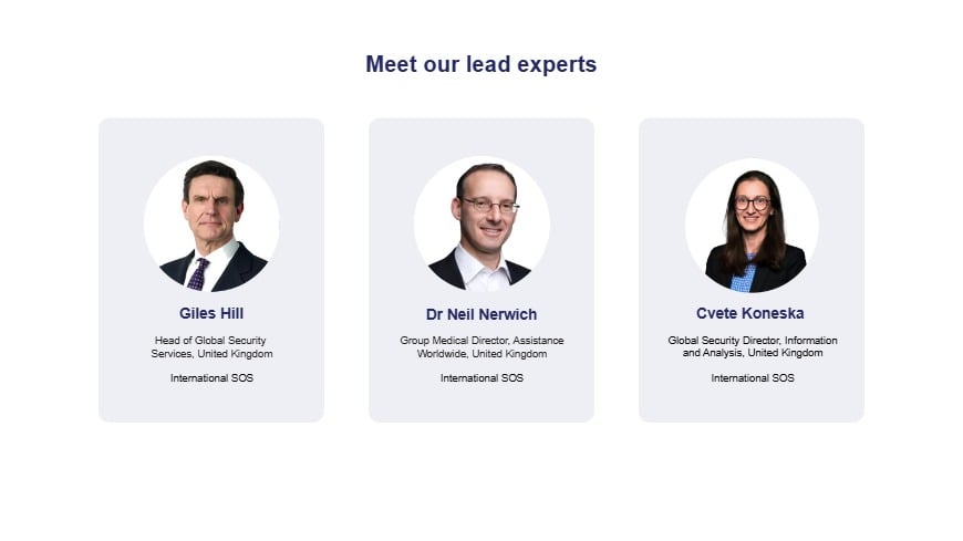 Experts on the ground