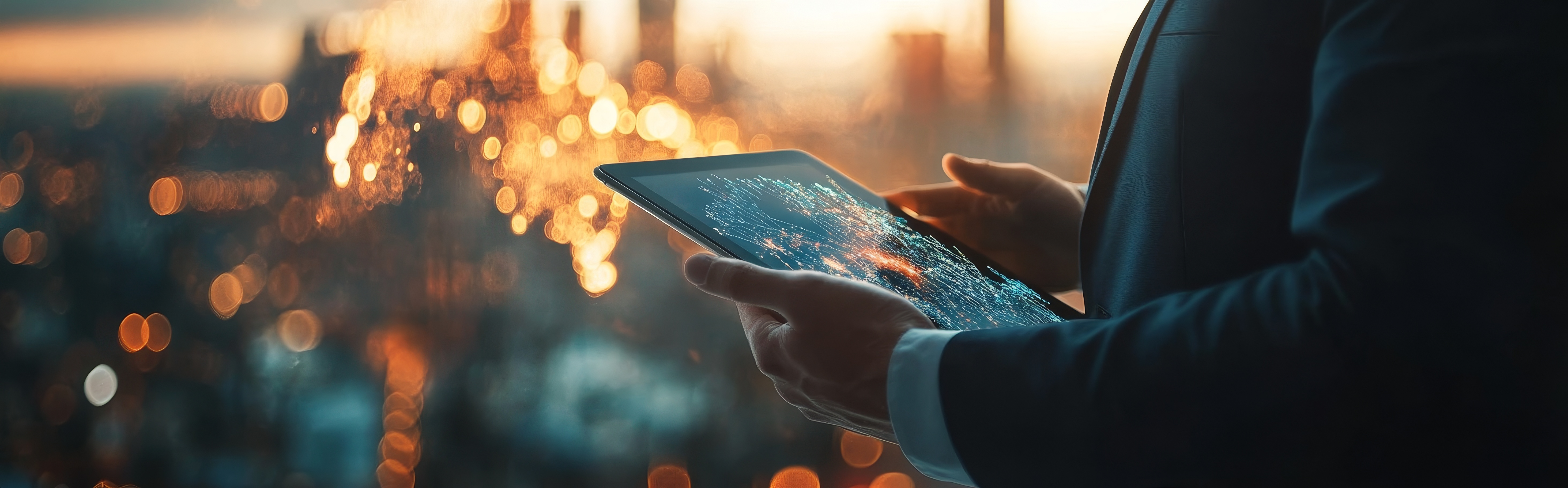Man with a tablet