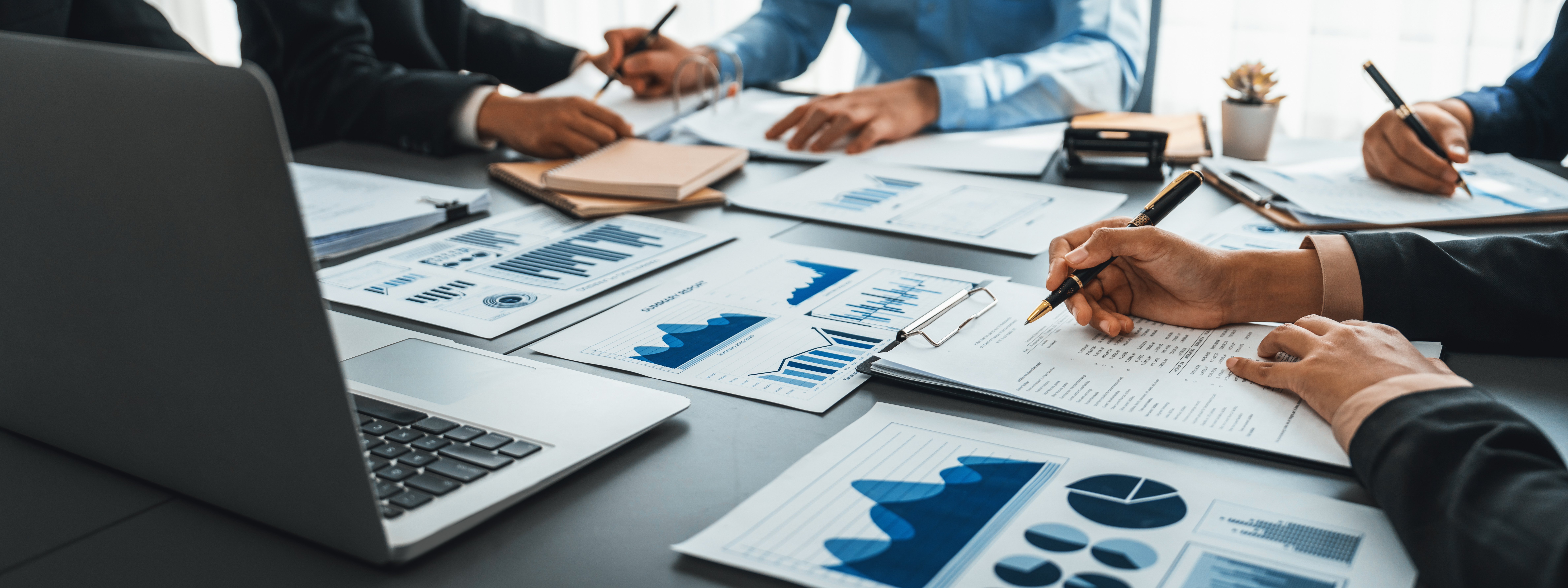 Business intelligence and data analysis concept