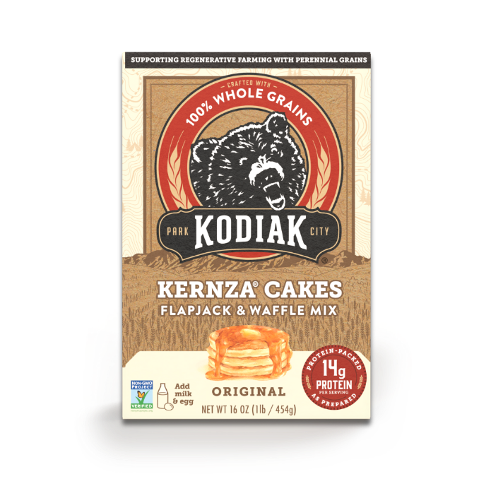 package of Kodiak Kernza Cakes