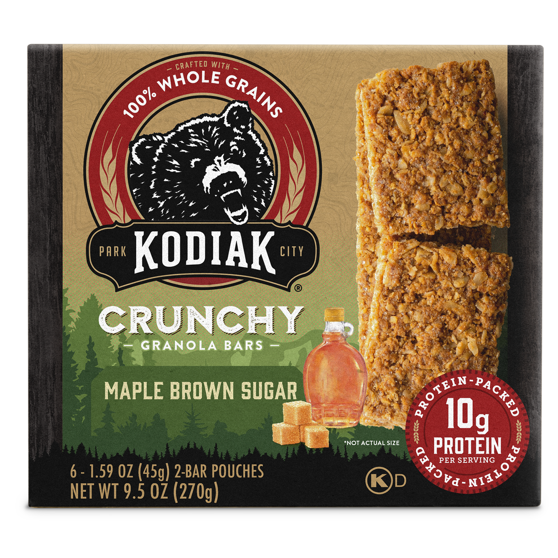 Kodiak Cakes Maple & Brown Sugar Crunchy Granola Bar