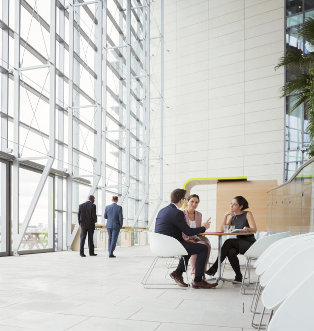 decorative background image of a corporate building