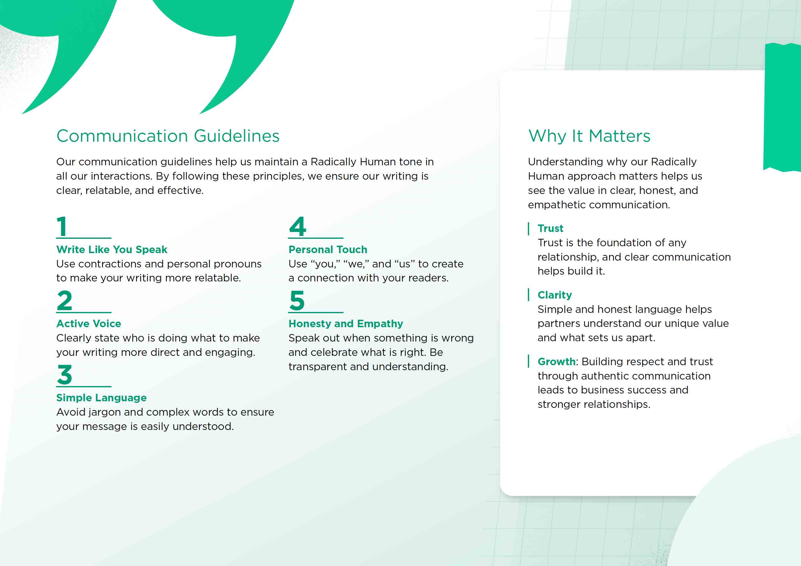 Image: Communication guidelines