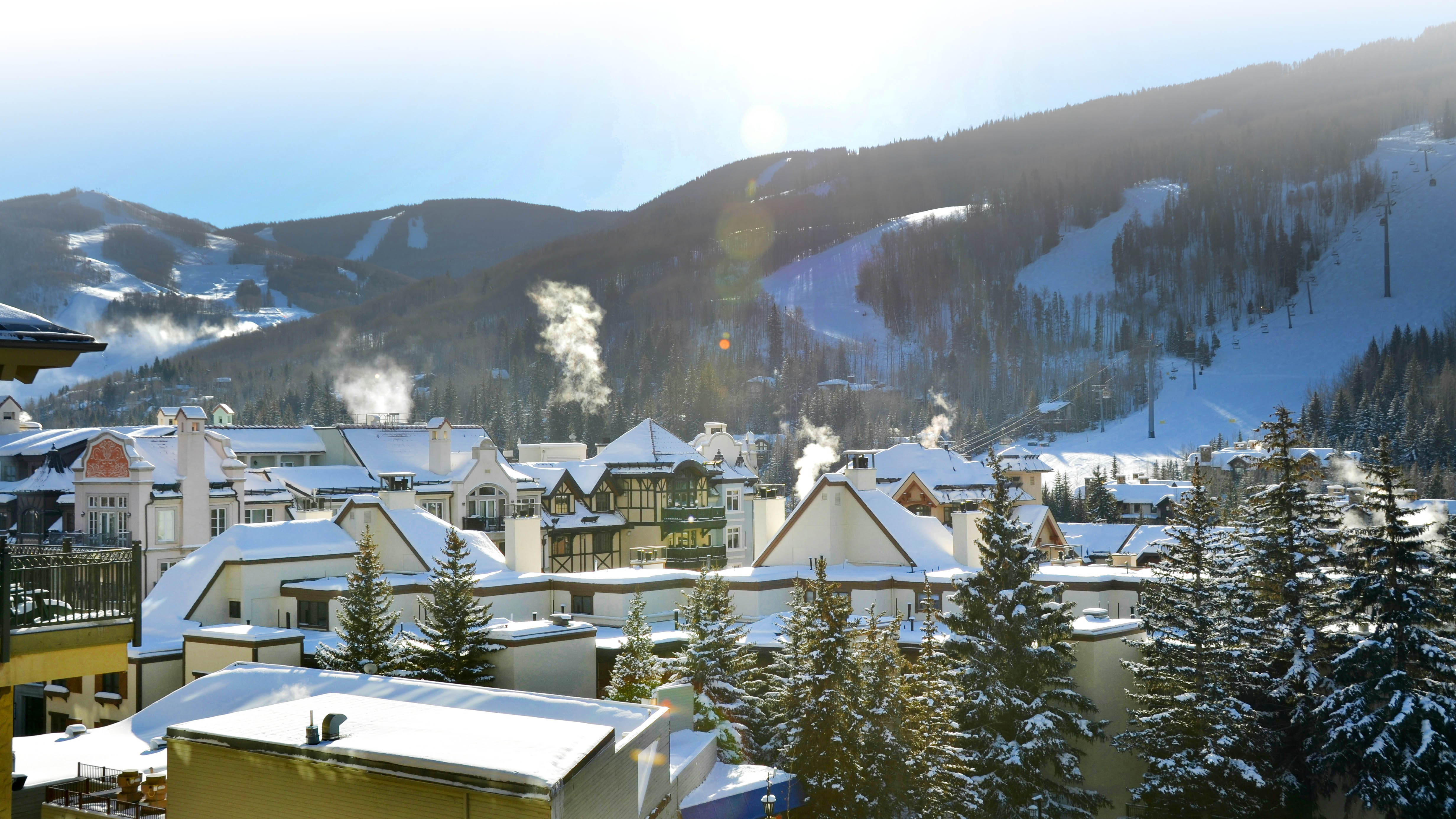 Charming Bavarian-style town in the mountains