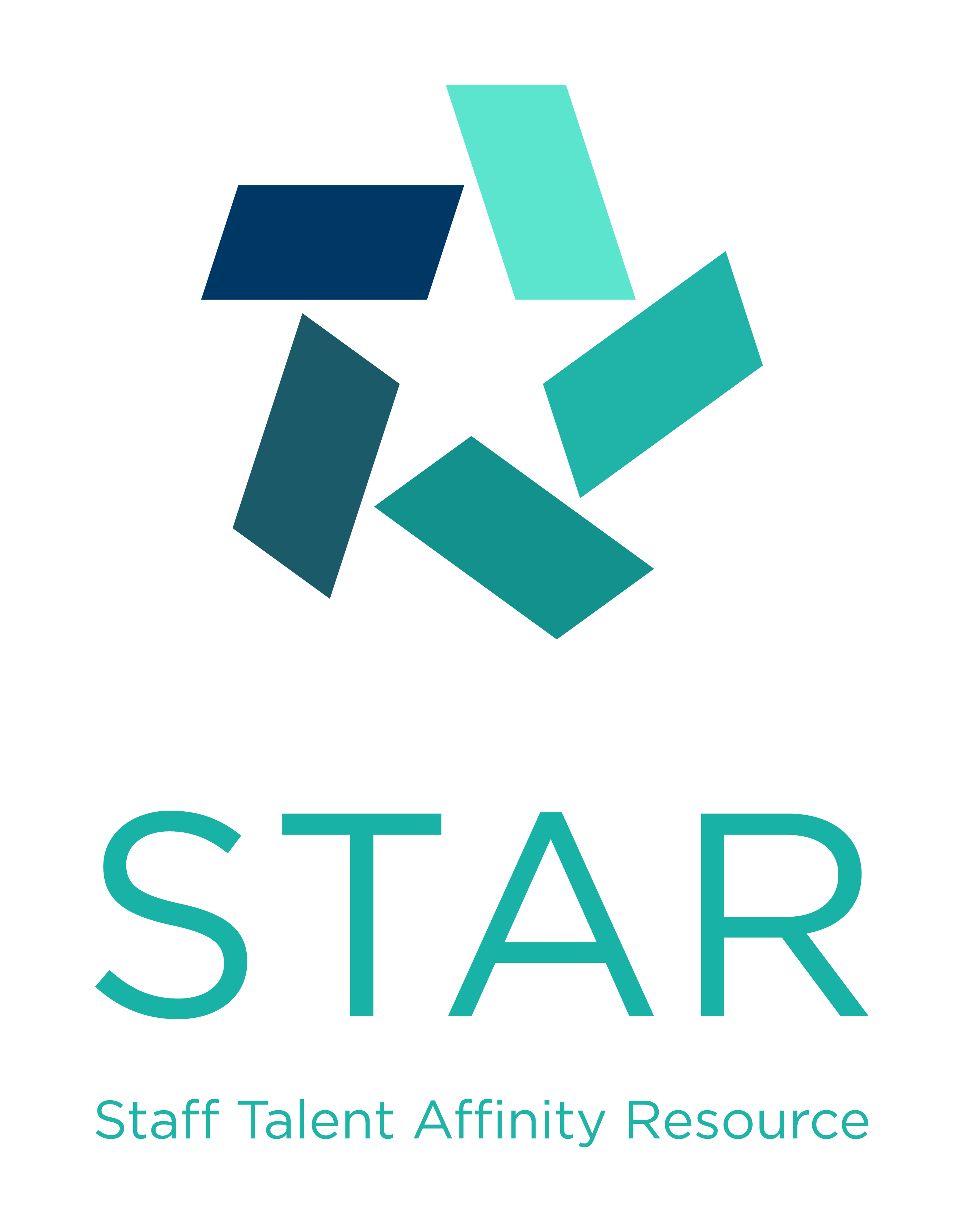 STAR: Staff Talent Affinity Resource logo in teal and navy