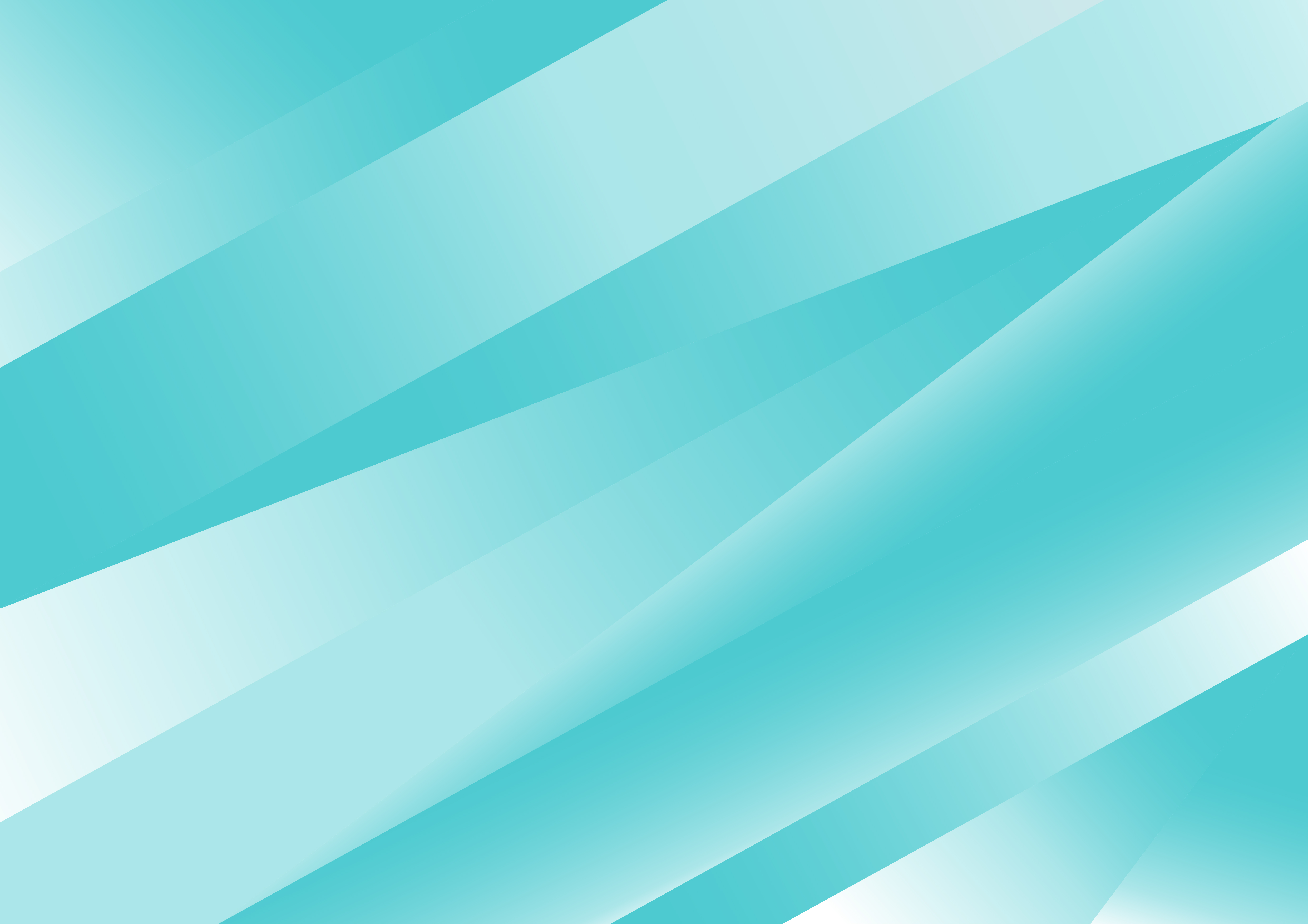 Crystal shape teal abstract background with gradient light.