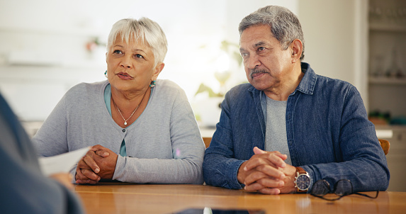 Image of a couple listening to a professional