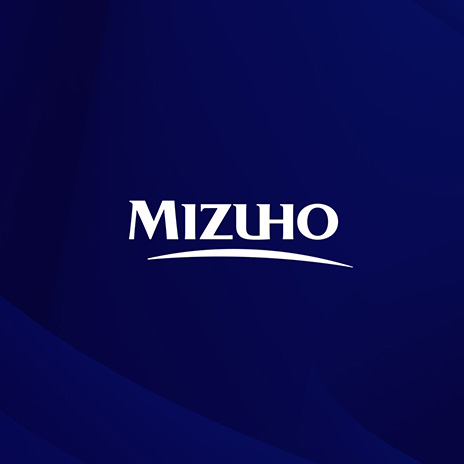 Mizuho logo with textured background 