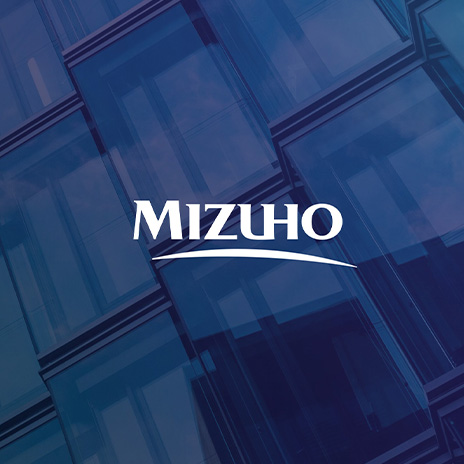 Mizuho logo with textured background 