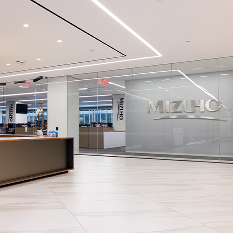 Mizuho NYC headquarters lobby