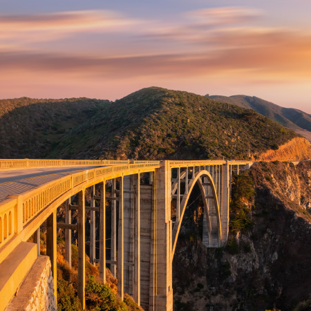 Image of a scenic bridge along the coast 