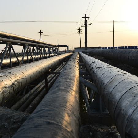 Image of multiple pipelines