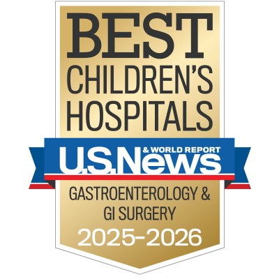 Best Children's Hospitals U.S. News & World Report Gastroenterology & GI Surgery 2025-2026