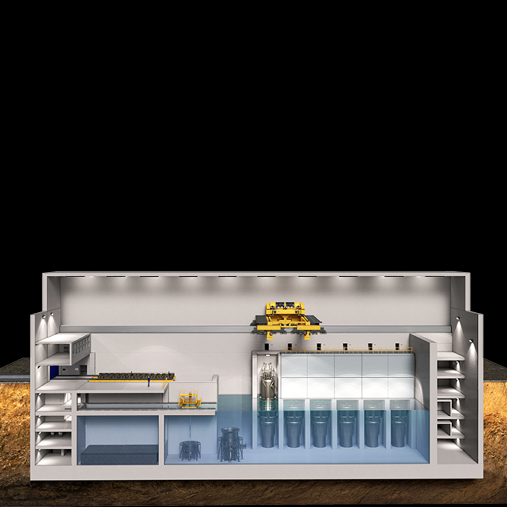 Rendering of interior of an ENTRA1 Energy Plant powered by NuScale SMR technology. 