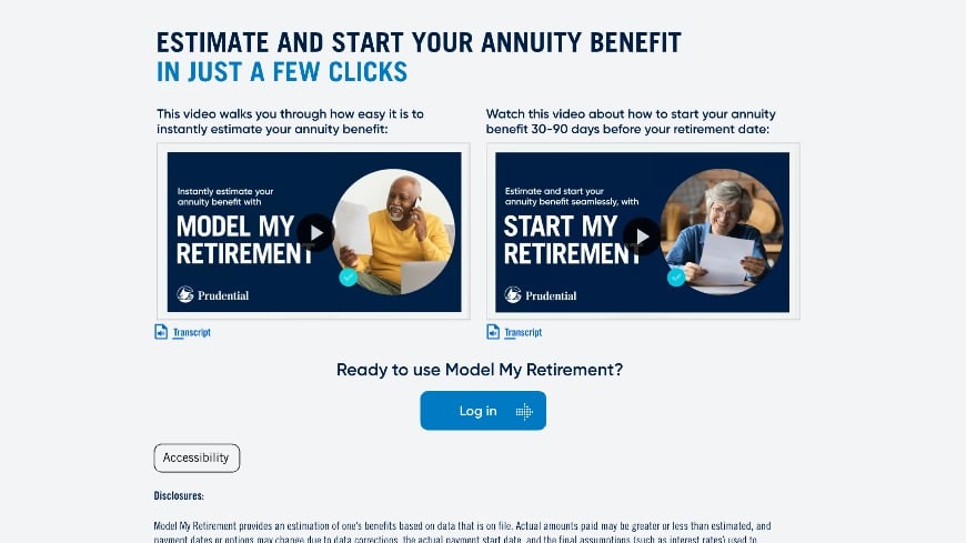 Model My Retirement and Start My Retirement Videos