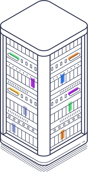 illustration of a server
