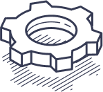 illustration of a cog