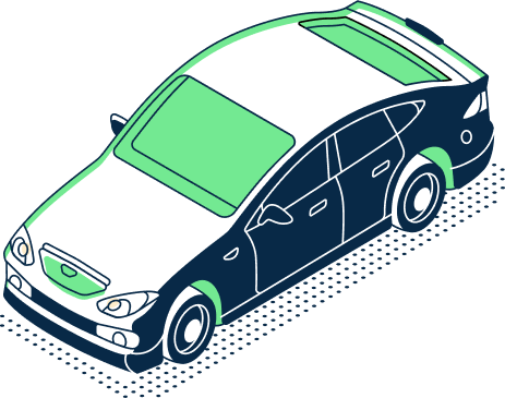 illustration of an electric car