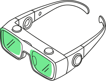 illustration of a VR headset