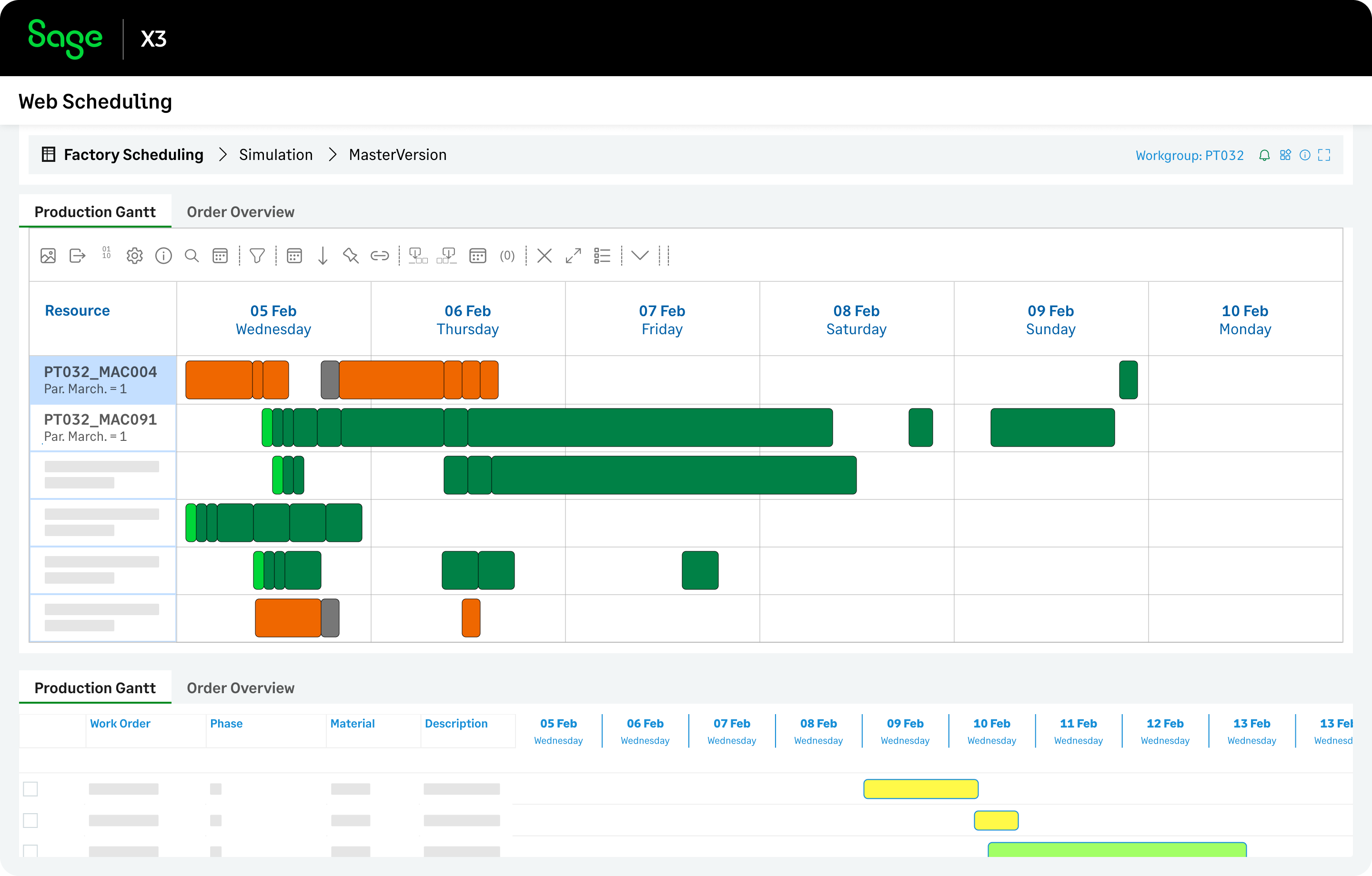 Optimize production scheduling and resource allocation with Web Scheduling.