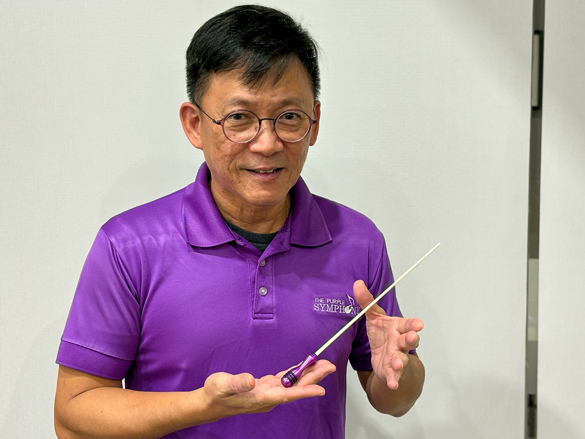 In Singapore's largest inclusive orchestra, a single breath cues