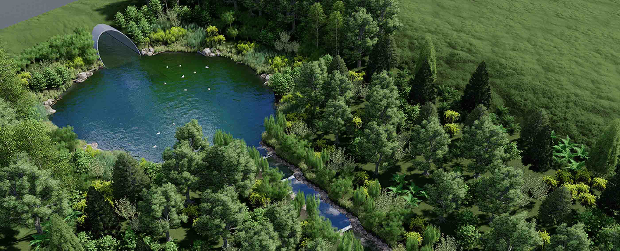 Aerial view of the Honolulu Rail Transit Project (HRTP) under construction