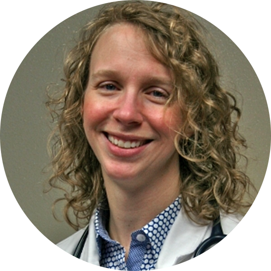 Veterinarian Elise Kish smiling