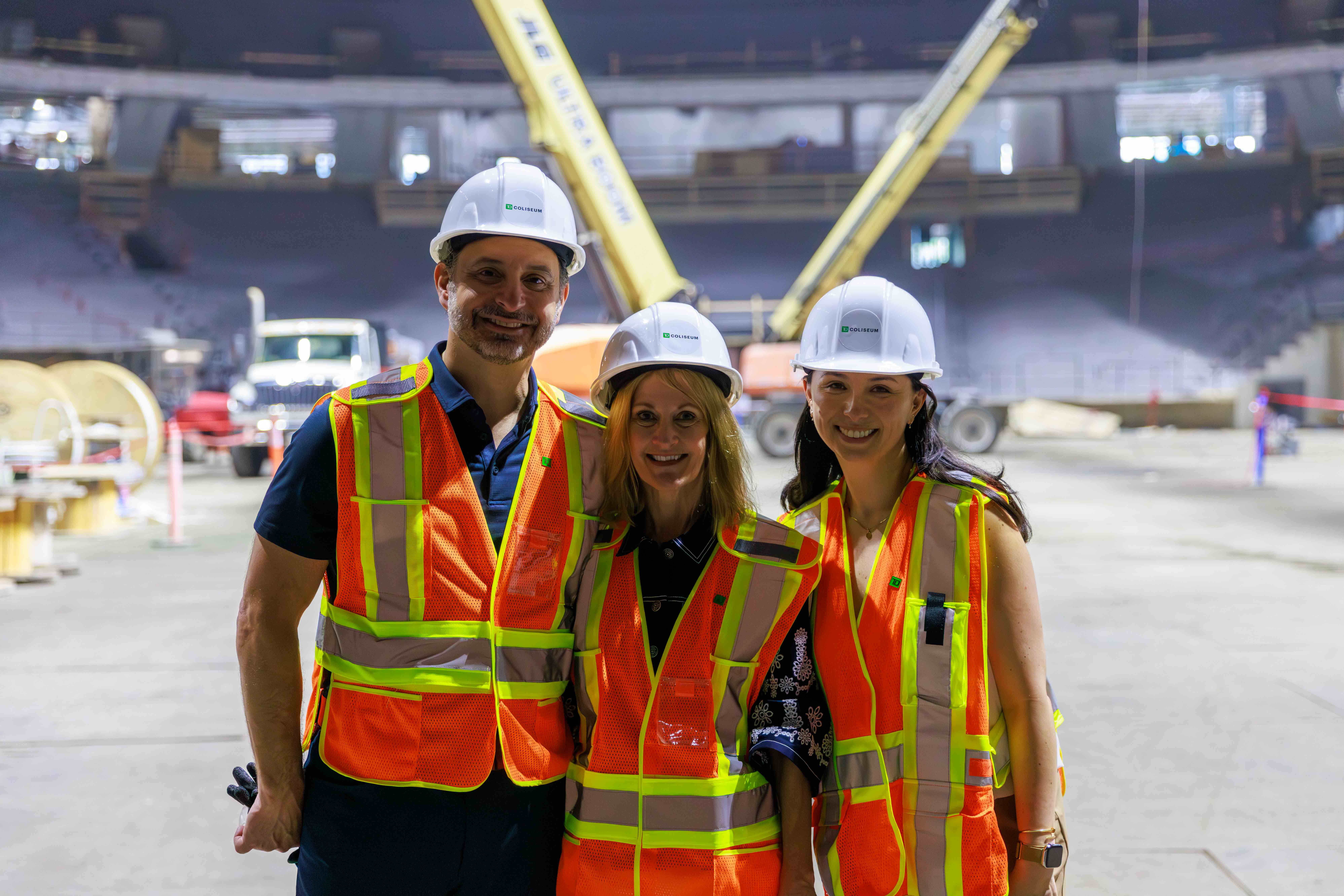 Portrait de collègues de la TD sur le chantier du TD Coliseum