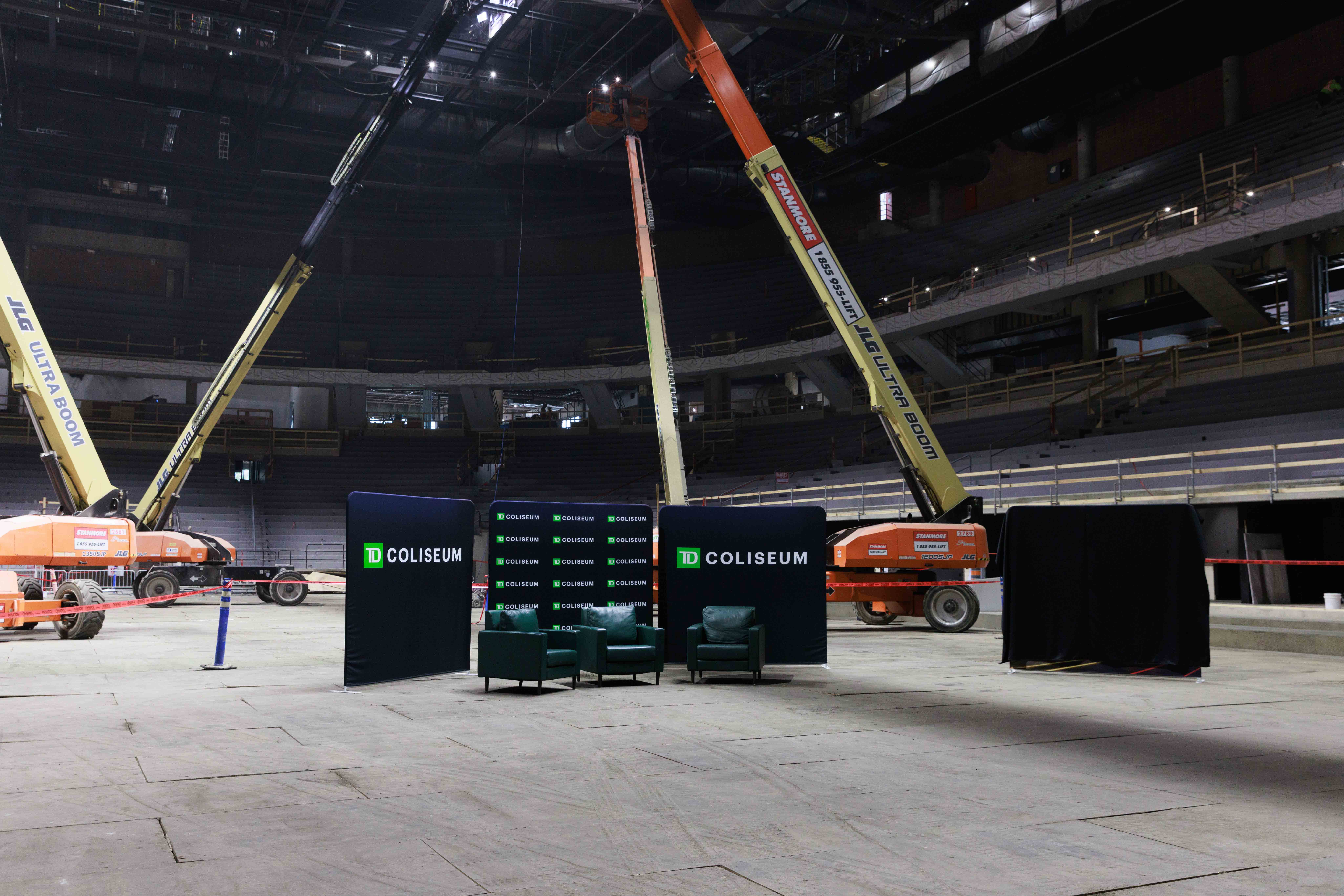 Photo du chantier de construction du TD Coliseum