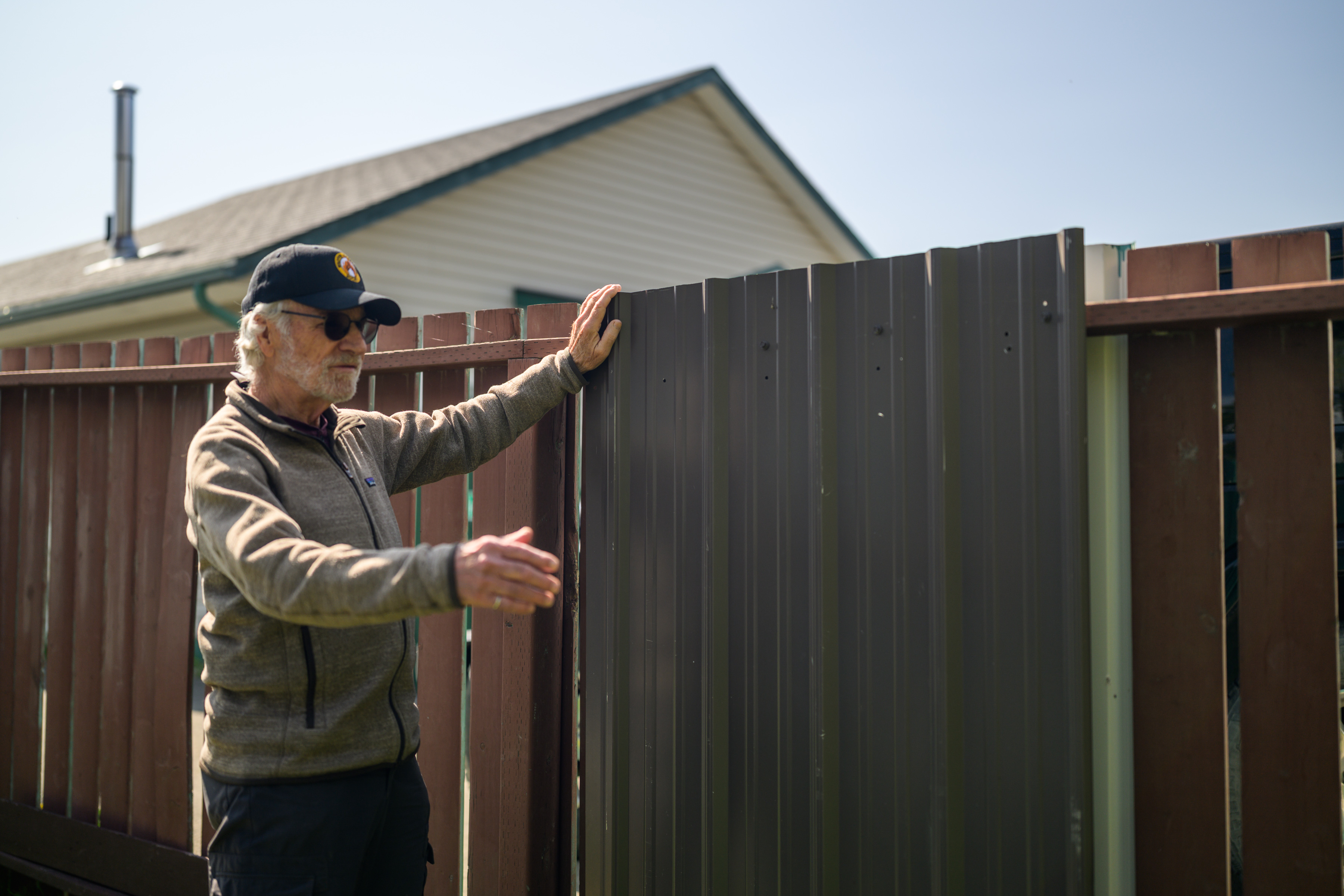 Portrait of Stuart Clark inspecting a house