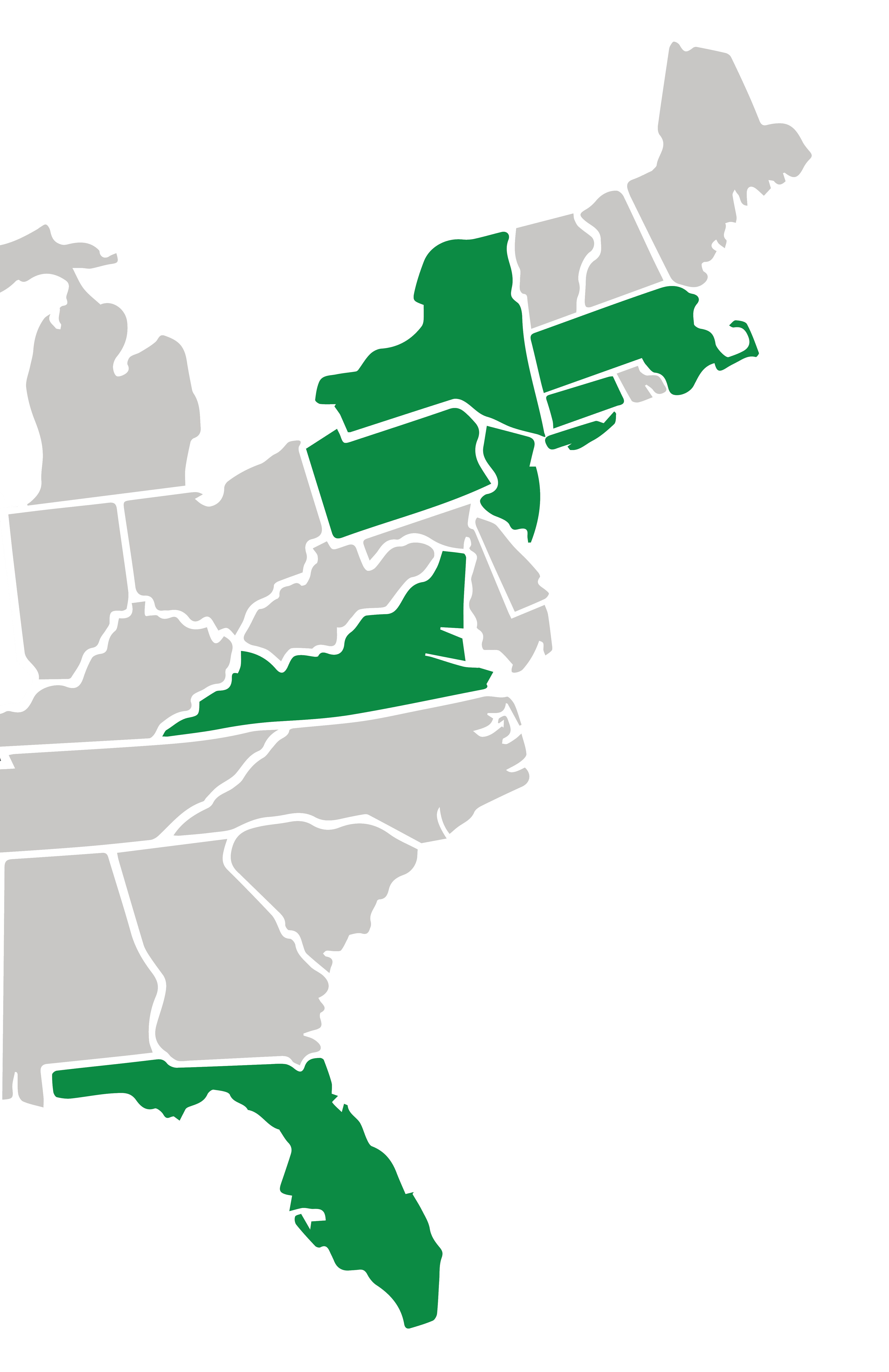 Map highlighting the locations of the new Dog ATMs