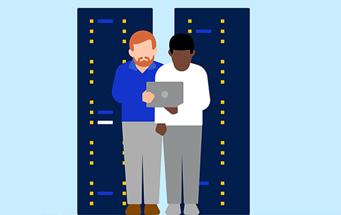 Business partner illustration