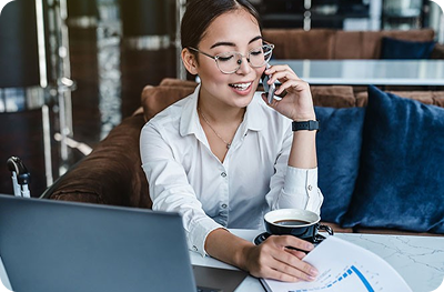 closeup of phone tapping onto pos