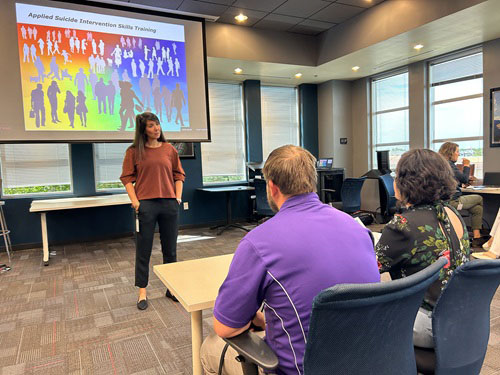 wounded warrior speaks at an event